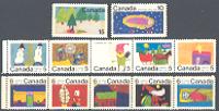 Canada; Christmas, 1970Complete Set of 12 Mint Stamps